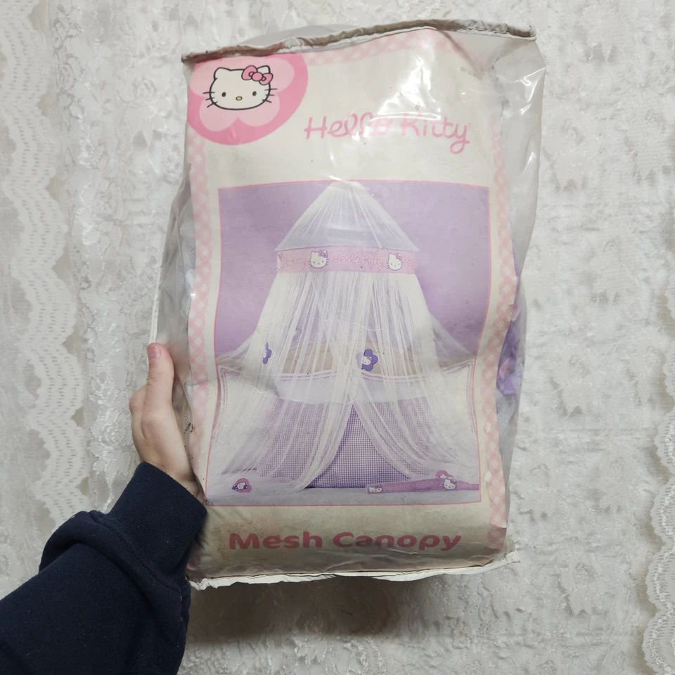 2004 Sanrio Hello Kitty Dream Net Bed Canopy NEW Princess Room Decor Rare - Image 2 of 4