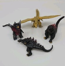 Vintage Godzilla Kaiju Figure Lot - Space Godzilla Burning Ghidorah - FOR PARTS