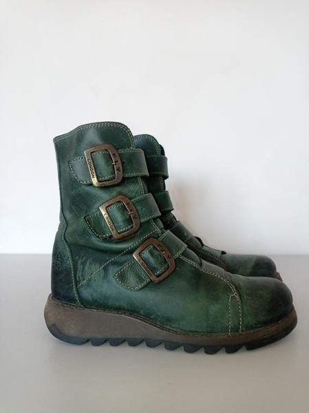 Women London Fly Boots Green 39