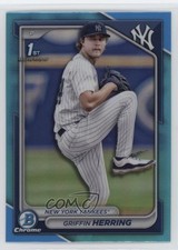 2024 Bowman Draft Chrome Sky Blue Refractor Griffin Herring #BDC-173 17f8