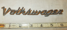 Vintage Style Chrome Volkswagen Script Emblem Vw Bug Bus Ghia Type 1
