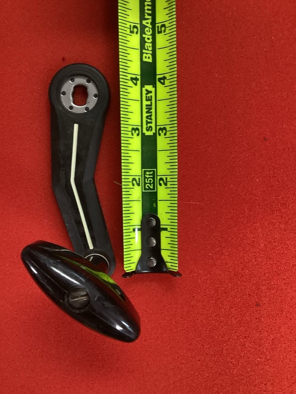 Newell OEM Graphite Fishing Reel Handle - fits 300-400-500 series- New Old Stock