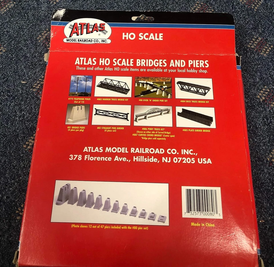 Pier Set (47Pc Set) HO Scale Atlas Trains - Image 4 of 4