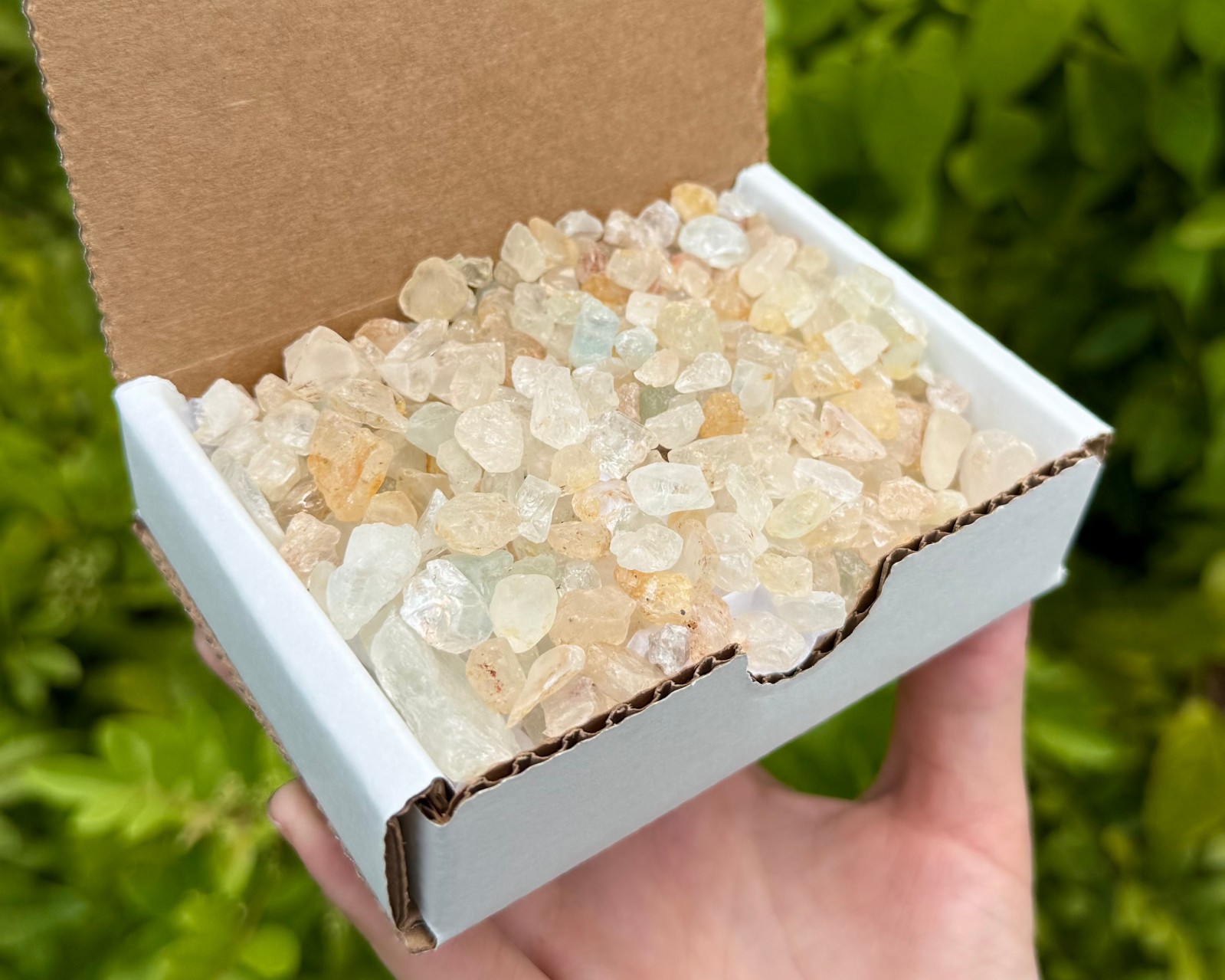 Topaz Rough Natural Crystal Chips 1/2 lb Gift Box (A' Grade Raw Topaz Gemstones)