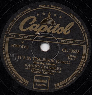 Johnny Standley with Horace Heidt And His Musical Knights - It's In The Book ...