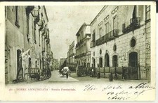 TORRE  ANNUNZIATA ( Napoli ) - Strada Provinciale - animatissima  -aav496