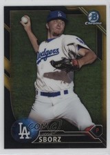 2016 Bowman Chrome Prospects Black & Gold Refractor Josh Sborz #BCP209 0ot5
