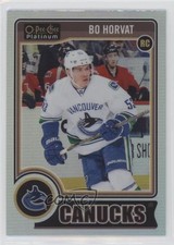 2014-15 O-Pee-Chee Platinum Rainbow Bo Horvat (Stick in Both Hands) #173 t3w