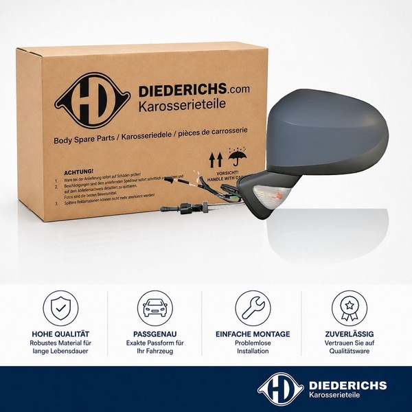 Aussenspiegel Links Diederichs 4405425 FÜR Renault RÜCkspiegel Aussen-image