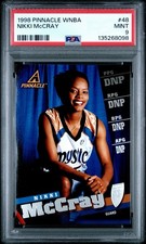 1998 Pinnacle WNBA #48 Nikki McCray RC Women’s HOF Rookie PSA 9 MINT Highest