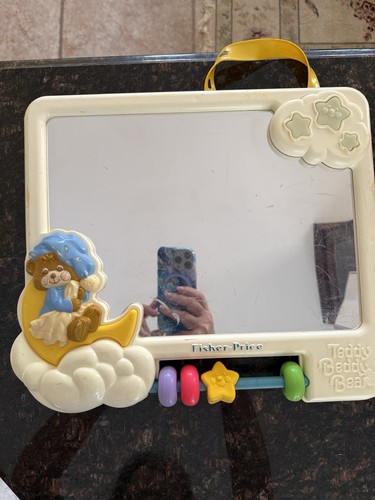 Vintage Baby Activity Mirror Fisherprice 12” X 14”