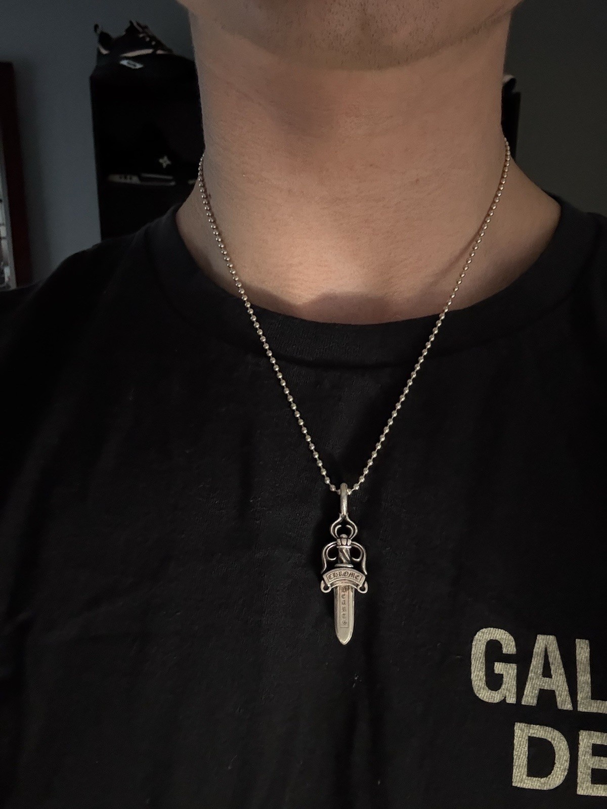 Authentic Chrome Hearts Double Dagger Pendant W B… - image 7