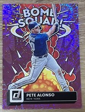 2022 Donruss #BS-7 Pete Alonso BOMB SQUAD Pink Fireworks Insert