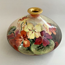 Antique Limoges Vase France Elite Hand Painte...