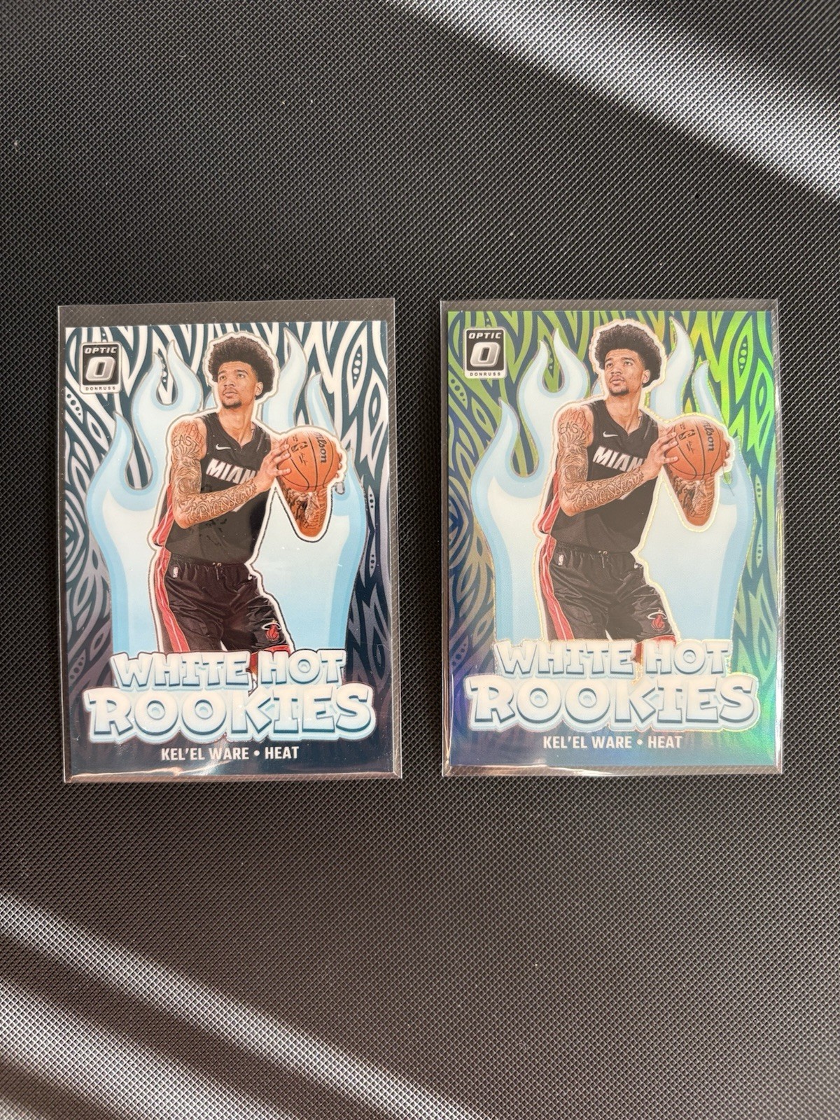 2024-25 Donruss Optic Kel'el Ware White Hot Rookies Lime Green Prizm /199 #5