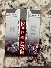 2010 PLAYOFF CONTENDERS DRAFT CLASS INSERT CARD JIMMY CLUSEN GOLDEN TATE #9