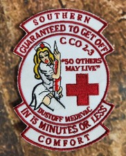 Vietnam War Era Morale Patch Charlie Company Sexy Nurse Pin Up Fun Combat Army