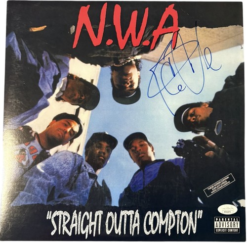 NWA straight Outta Compton Ice Cube Signed Vinyl LP JSA Certified