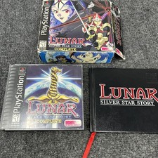 Lunar Silver Star Story (PlayStation 1 PS1) W/Book, All Disk But No map Read