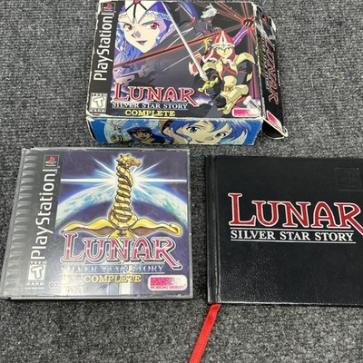 Lunar Silver Star Story (PlayStation 1 PS1) W/Book, All Disk But No map Read