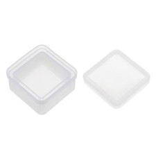 Jewelry Box Resin Mold Square Silicone Storage Epoxy Container Mold with Lid