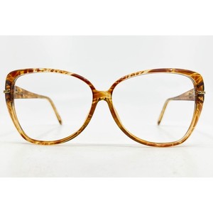 Gucci Vintage Oversized Eyeglass Frames Brown Tortoise Shell GG Logo 27689