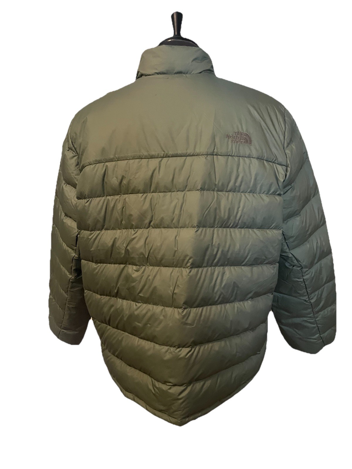 The North Face  Mens Down Aconcagua 2 Jacket XXL Puffer 550 Fill Thyme Green thumbnail 2