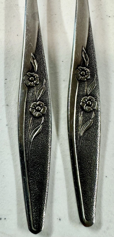 Juego de cubiertos 24 piezas Oneida Northland patrón floral acero inoxidable Japón Foto 2 de 2