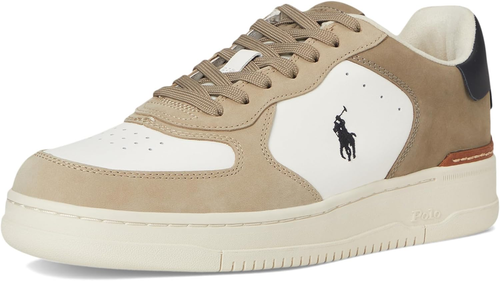 Polo Ralph Lauren Men's Masters Court Nubuck & Leather Sneakers - Foto 7 di 8