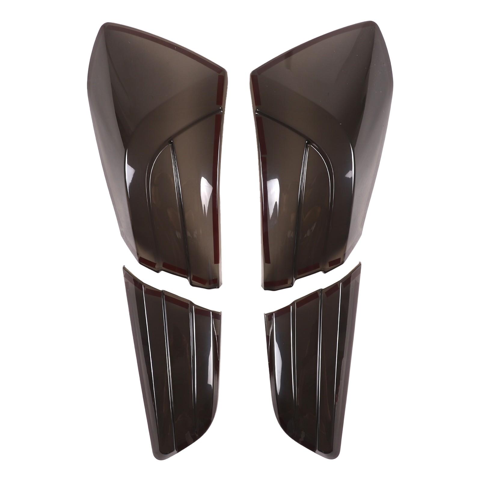 ABS Tail Light Protection Blackened Cover Fits For Maserati Ghibli 2021-2024