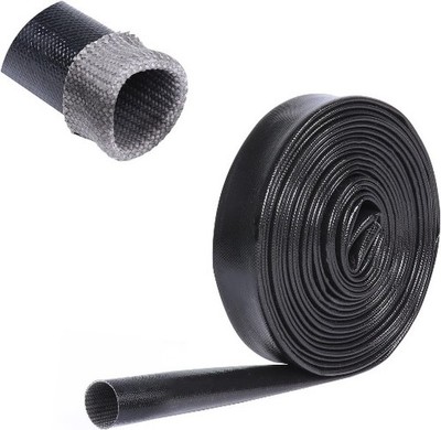 Sleeve 5/8'', 12 Feet Silicone Coated Fiberglass Sleeve Heat Size: 5/8 - 12Feet