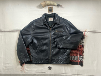 Levi's Lederjacke XL Highway Man Vintage 90er Selten 50s Biker Made Italy 