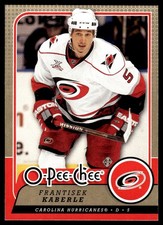 2008-09 O-Pee-Chee #4 Frantisek Kaberle Carolina Hurricanes Hockey Card
