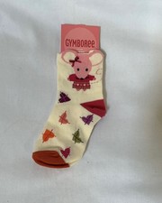 NWT Vtg Gymboree Mix N' and Match mouse heart socks 2-3 yrs fit shoe 7 8 9