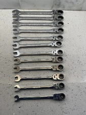 MATCO Tools 12 Piece Flex Head Ratcheting Wrench Set S7GRFM12 EXCELLENT