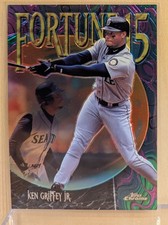 1999 Topps Chrome FORTUNE 15 #5 Ken Griffey Jr Mariners RARE CRYSTAL BALL INSERT