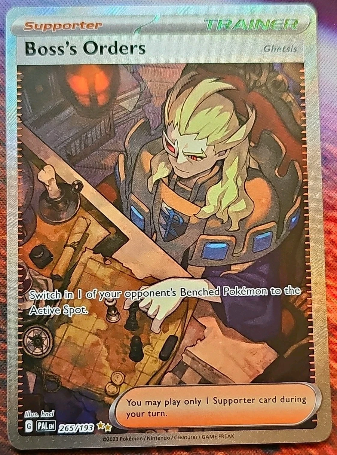 Boss's Orders (Ghetsis) - Paldea Evolved #265 Price & Value