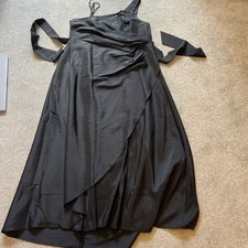 Cherlone Black and beads Evening Dress for Party/Prom, Size 22 And Sheer Wrap