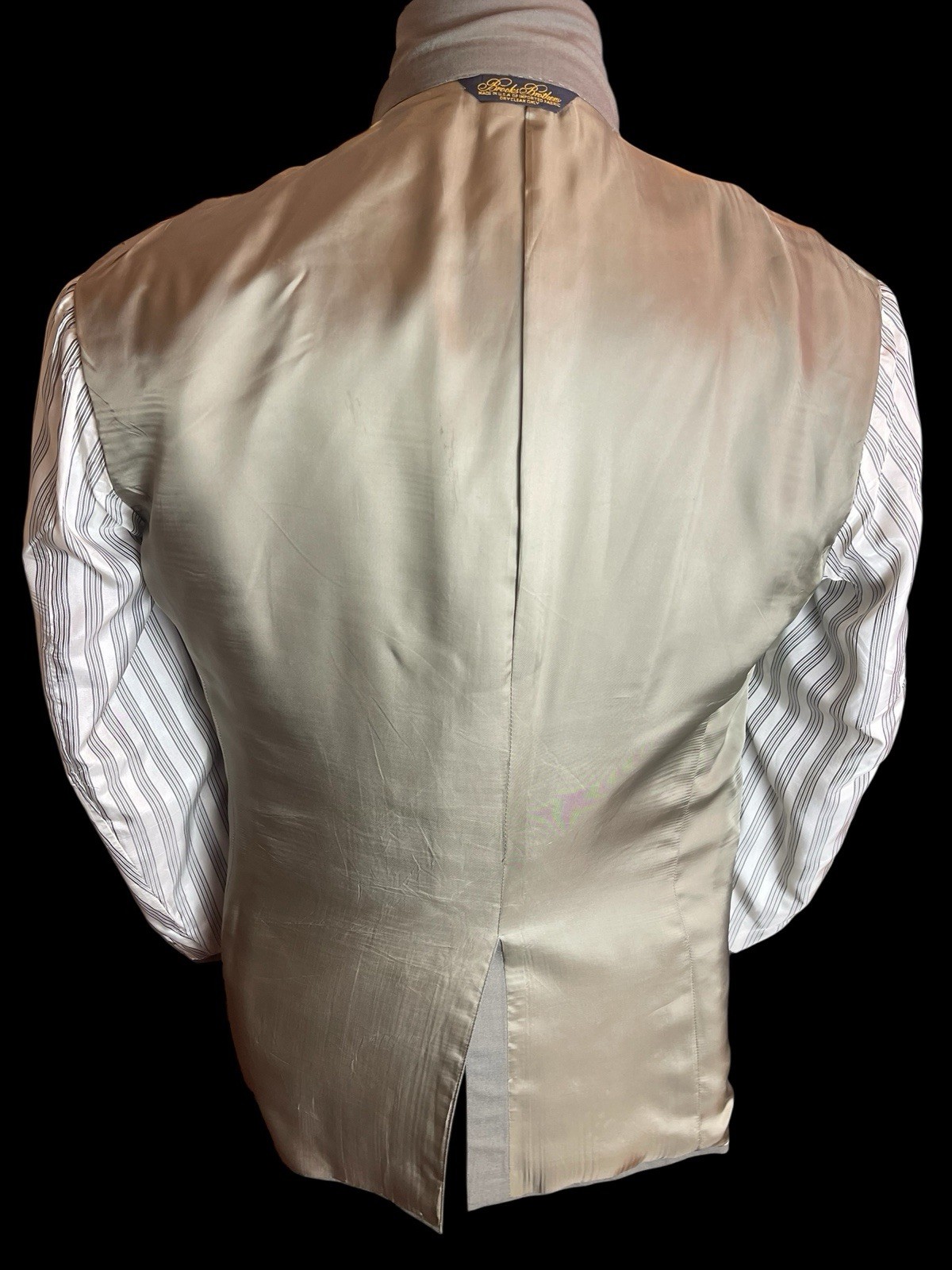 BROOKS BROTHERS, SOLID GRREN-GRAY WOOL JACKET, SI… - image 12