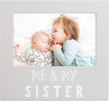 Me My Sister Picture Frame, Big Sister Keepsake Frame for Baby and Sibling, 4X