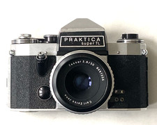 Praktica Super TL 35mm SLR Camera + Carl Zeiss Jena Tessar 50mm F2.8 Zebra Lens