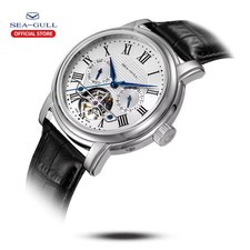 SEAGULL Men Watch Automatic Mechanical Wristwatch Multi-Function Hollow Flywheel