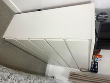2 x IKEA White Gloss 4-Drawer Chest of Drawers Freestanding 70x50x120cm