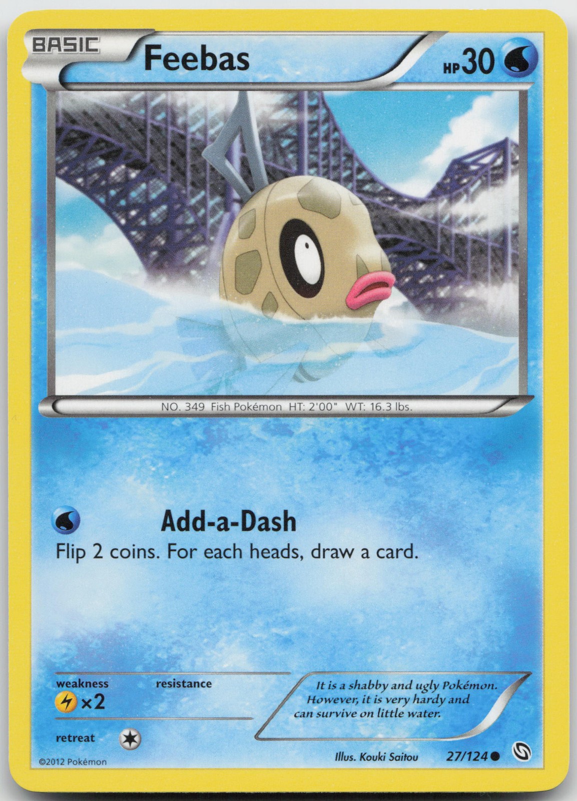 Feebas Common Dragons Exalted 27/124 LP