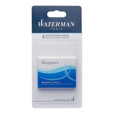 Waterman Large Size Ink Cartridges 8 Pack 8 Count Pack of 1 , Serenity Blue