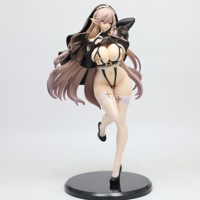 25cm Anime Sexy Plentiful Nun Sister Girl Action Figure Collectible Model No Box