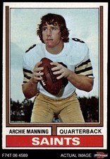 1974 Topps #70 Archie Manning Saints Ole Miss 4 - VG/EX