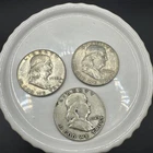 United States Franklin Half Dollars (3) 49/52/62