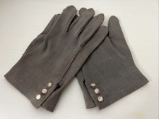 Vintage Women  s Size 7.5 Gloves Yellowstone 1923 Mother Of Pearl Button COTTON