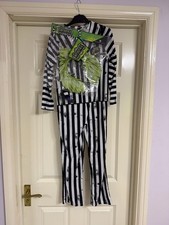 BNWT Beetlejuice Fancy Dress Dressing Up Costume Outfit Age 8-9 Years